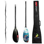 ZJ 2 piece / 4 piece Carbon Fiber Sea Kayak Paddle High-Angle Dynamic Blade (SKD-I)