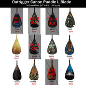 ZJ Factory Second Hybrid Carbon Outrigger Canoe Paddle VAA & WAKA Paddle