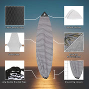 ZJ Surfbrettsocke mit Auffangbeutel und Trockenbeutel