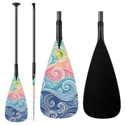 ZJ Full Carbon Outrigger Canoe Steering Paddle Custom Graphics