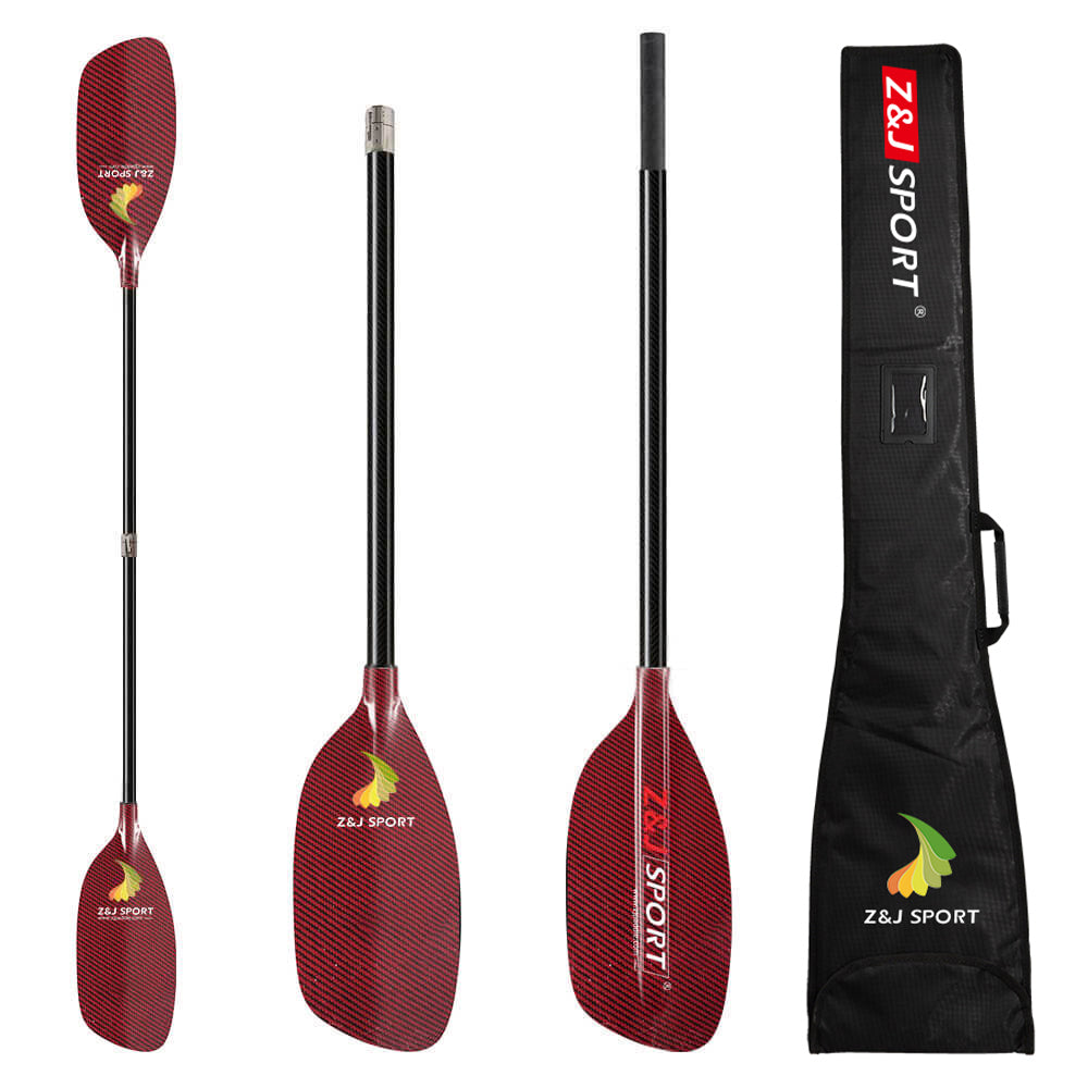 ZJ Full Carbon / Kevlar Whitewater Paddle With Straight Shaft