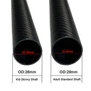 Remo de SUP ajustable ZJ para niños con eje de carbono delgado en OD 26 mm