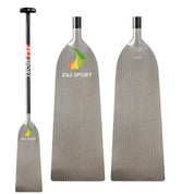ZJ IDBF Approved Dragon Boat Paddle with Jacquard Carbon / Kevlar / Innegra / Wood Veneer Blade