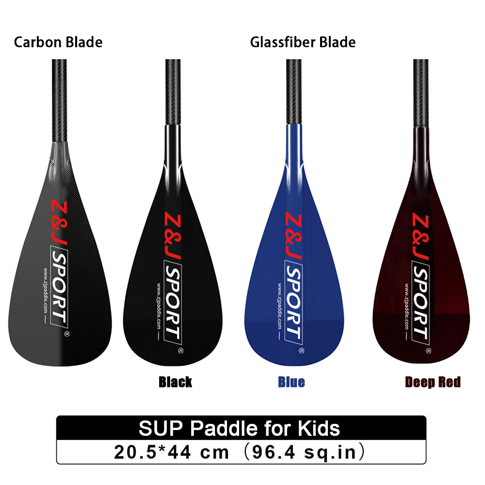 ZJ Ajustável SUP Paddle Para Crianças Com Eixo Magro De Carbono Em OD 26mm