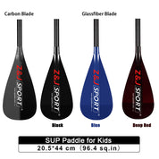 Remo de SUP ajustable ZJ para niños con eje de carbono delgado en OD 26 mm