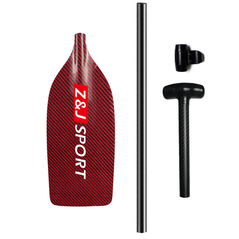 ZJ Canoe Whitewater Rafting Paddle With Carbon / Kevlar / Innegra Blade (unassembled)