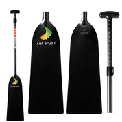 ZJ IDBF Approved Carbon Dragon Boat Paddle with Plain Blade Oval Shaft, Adjustable or Fixed (OPDP)