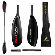 ZJ B Series Carbon Fiber Kayak Surfski Paddle With Round Shaft