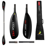 ZJ B Series Carbon Fiber Kayak Surfski Paddle With Round Shaft