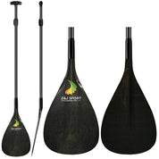 Remo de canoa de guiga de carbono ajustável ZJ com lâmina de carbono C-W