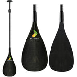 ZJ Adjustable Carbon Outrigger Canoe Paddle With C-W Carbon Blade