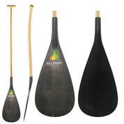 ZJ Hybrid Outrigger Canoe Paddle With C-SM Fiberglass or Carbon Blade in Discount(for kids)