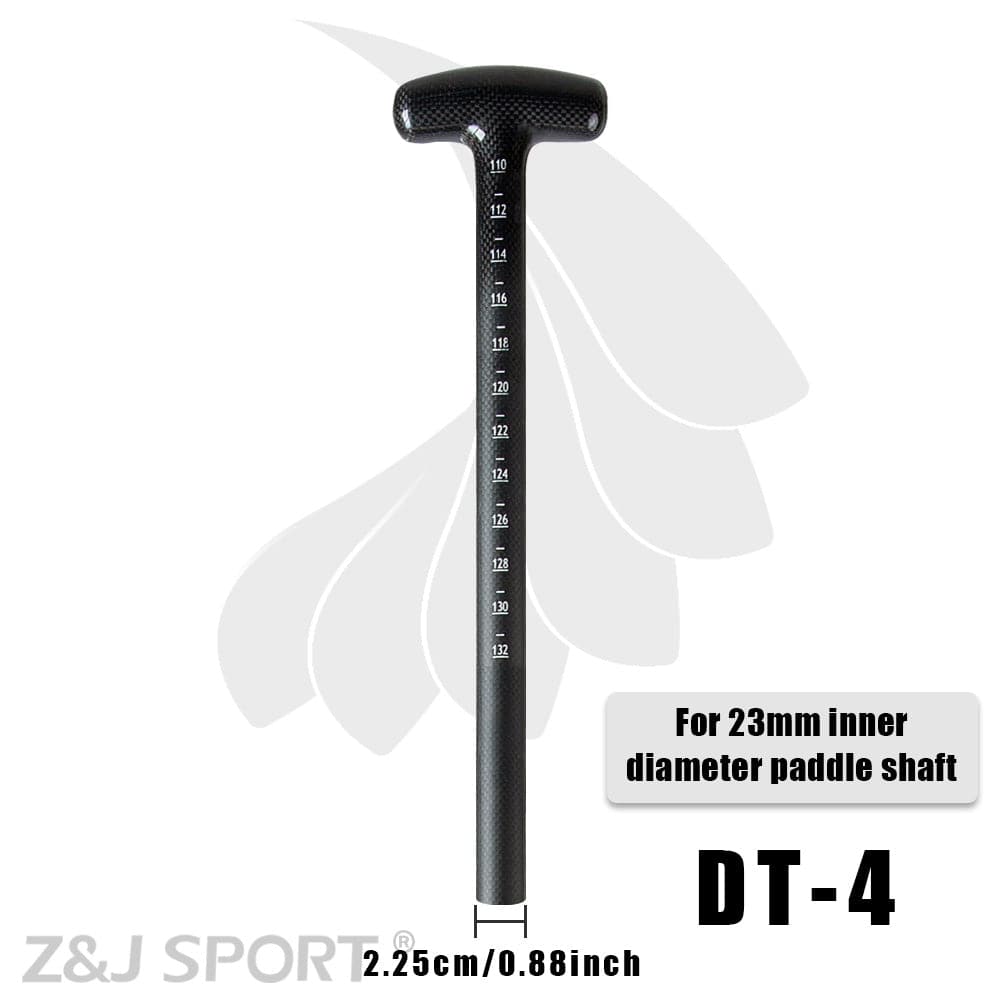 Experience unmatched shopping with the ZJ SPORT Lightweight Prepreg Carbon Handle for Dragon Boat Paddle, compatible with a 23mm inner diameter shaft and featuring a scale from 110 to 132. Product code: DT-4. Enjoy free shipping!.