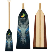 ZJ Hybrid Outrigger Canoe VA'A Paddle With Graphic on Carbon Blade With Anti Skid Grip