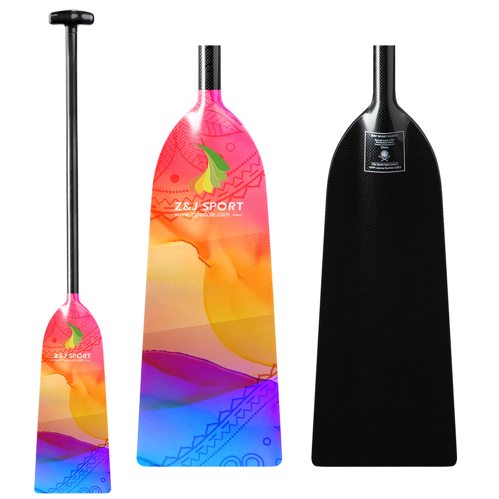 ZJ Special Offer IDBF Approved Carbon Dragon Boat Paddle with Graphic Blade (Limited Time Promotion)