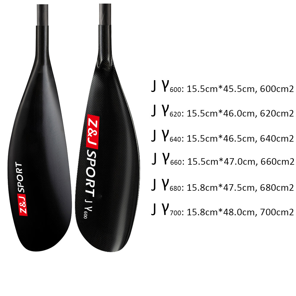 ZJ J Youth Series Kayak Paddle mit runder Welle Matt beendet (Kinder/Frauen)