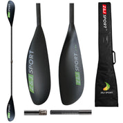 ZJ Lightweight J Pro Carbon Fiber Kayak Surfski Paddle With Round Shaft More Twist Blade Matte Finished