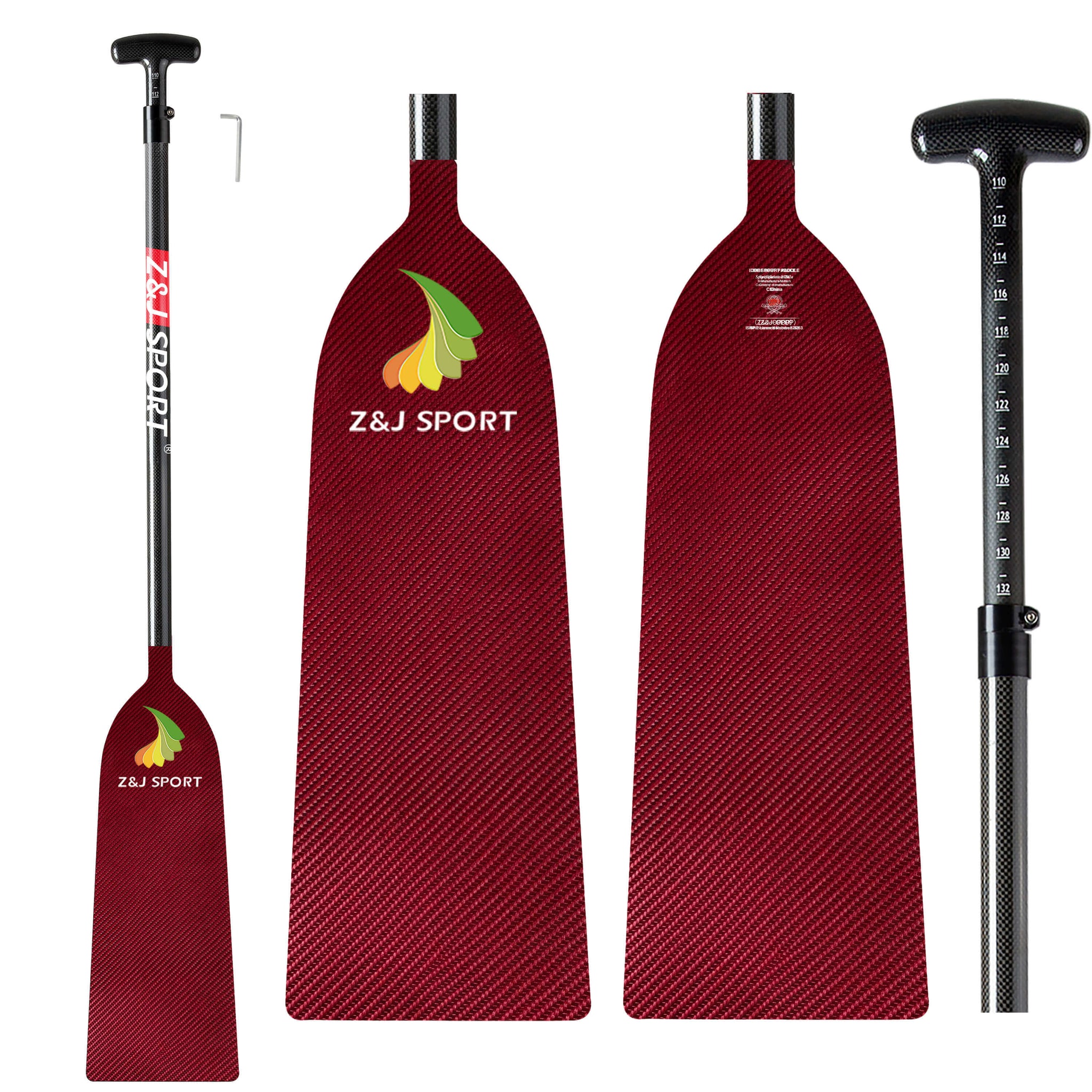 Boat Back Paddle ZJ IDBF Approved Dragon Boat Paddle with New Carbon/Kevlar/Innegra/Woo ...