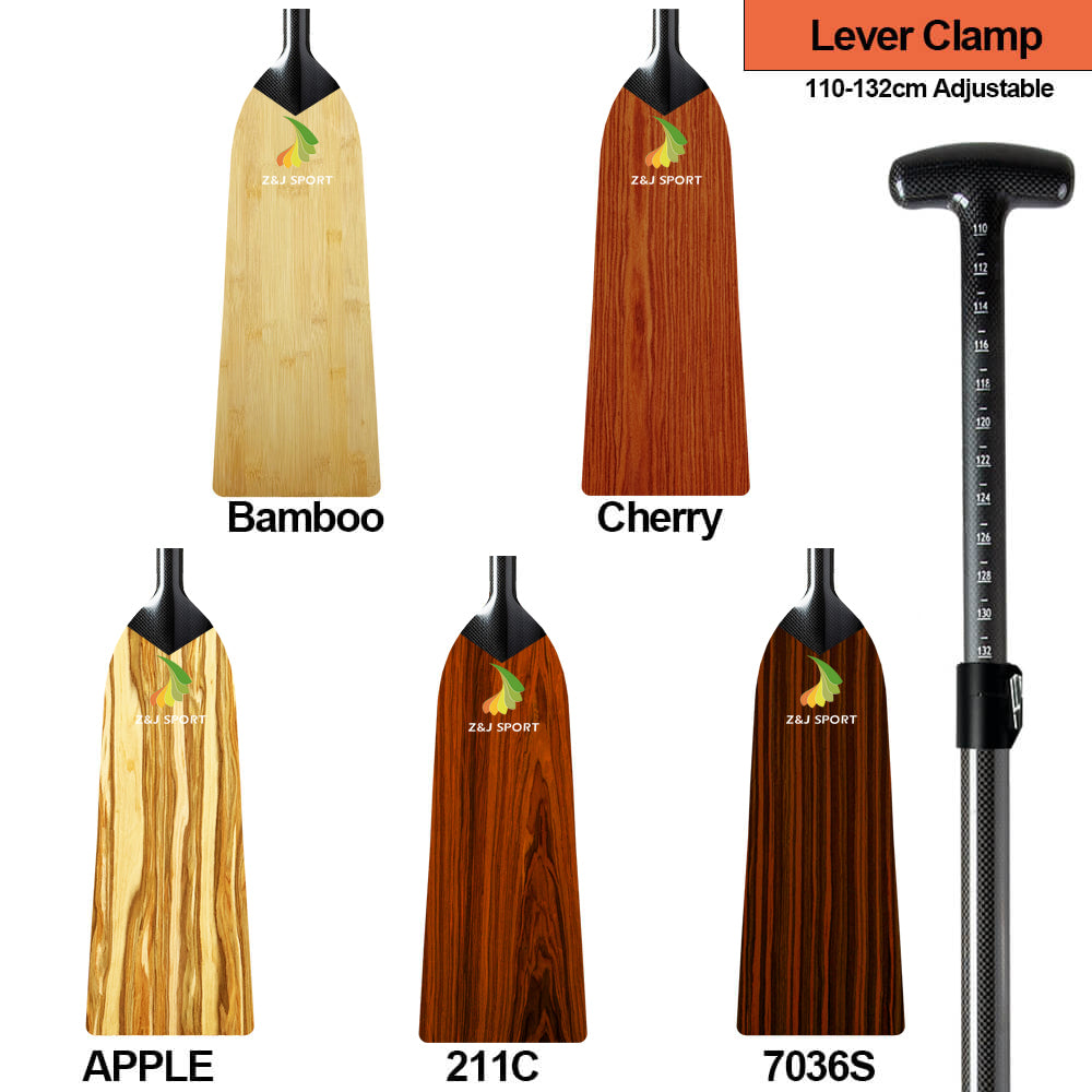 ZJ IDBF Approved Dragon Boat Paddle with Jacquard carbon/Kevlar/Innegra/Wooden Verner Blade