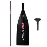 ZJ Lightweight Carbon SUP Paddle - 1-Piece, 2-Piece, or 3-Piece with Macon Blade (matte finished)