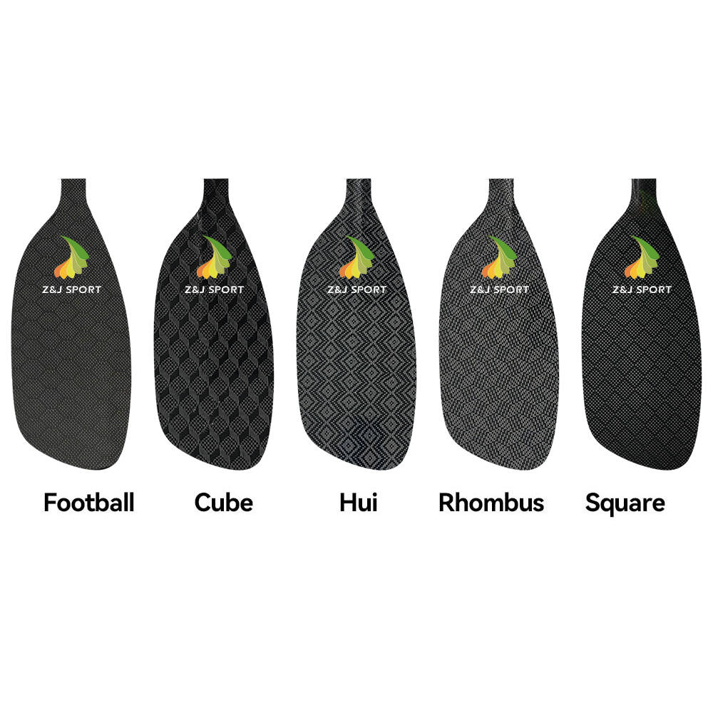 ZJ Full Carbon / Kevlar Whitewater Paddle with Cranked Shaft