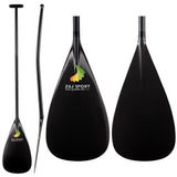 ZJ Full Carbon Outrigger Canoe Paddle With Upper Bent / Straight Shaft