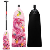 ZJ IDBF Approved Carbon PINK Series Dragon Boat Paddle - Fixed or Adjustable Length