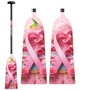ZJ IDBF Approved Carbon PINK Series Dragon Boat Paddle - Fixed or Adjustable Length