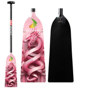 ZJ IDBF Approved Carbon PINK Series Dragon Boat Paddle - Fixed or Adjustable Length