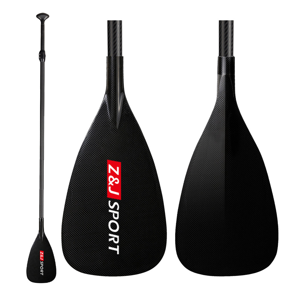 ZJ 3-Piece 2-Piece Adjustable Carbon SUP Paddle All Water Q Model