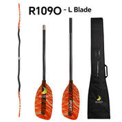ZJ Whitewater Paddle With Cranked Shaft And Fancy Fiberglass Blade( the middle tube is only for connection)