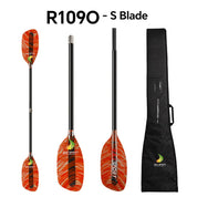 ZJ Whitewater Paddle With Straight Shaft and Fancy Fiberglass Blade( the middle tube is only for connection)