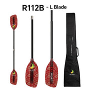 ZJ Whitewater Paddle With Straight Shaft and Fancy Fiberglass Blade( the middle tube is only for connection)