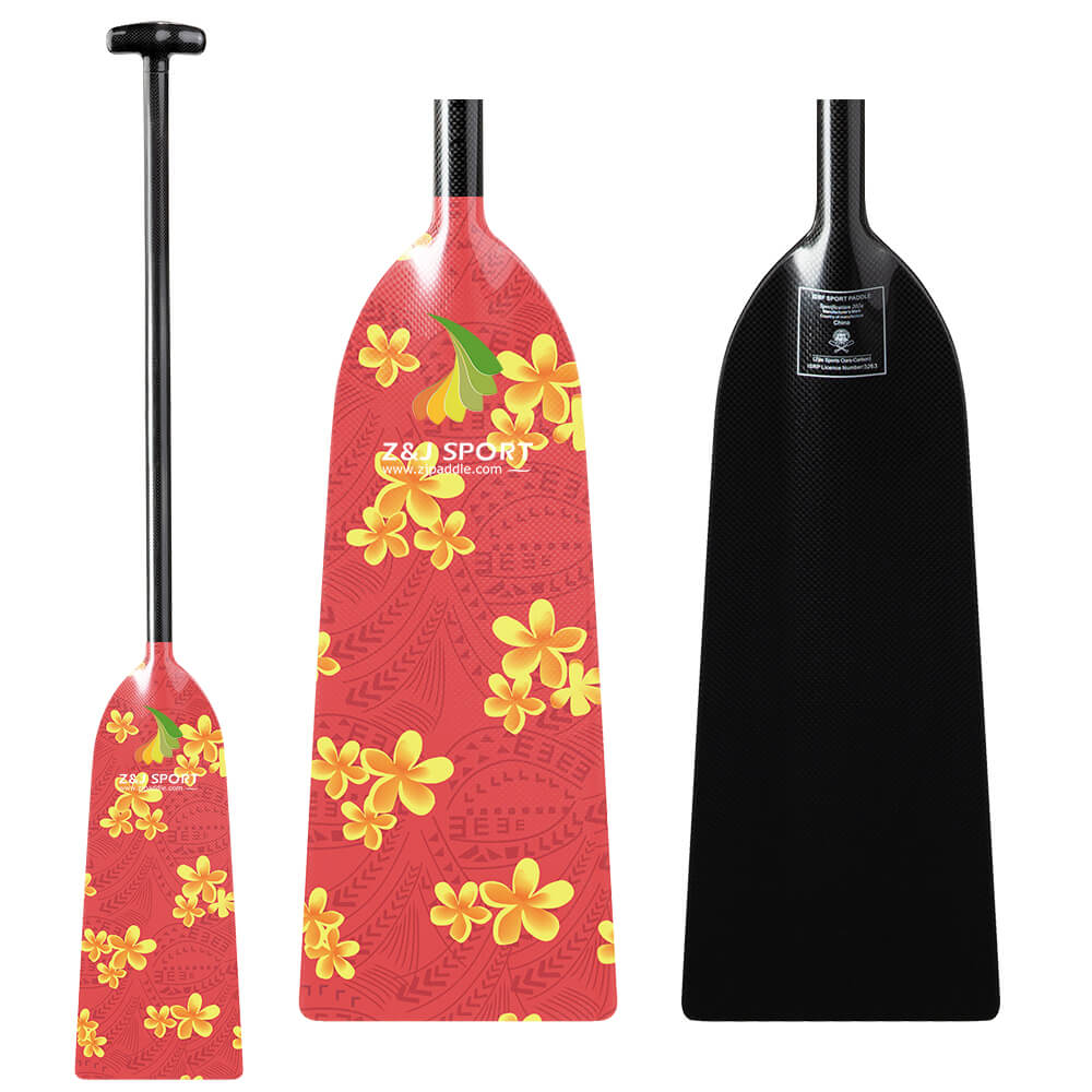 ZJ Special Offer IDBF Approved Carbon Dragon Boat Paddle with Graphic Blade (Limited Time Promotion)