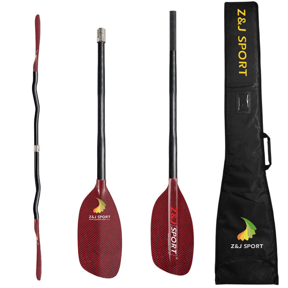 ZJ Full Carbon Whitewater Paddle with Cranked Shaft(Classic model)