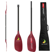 ZJ Full Carbon / Fiberglass / Kevlar Whitewater Paddle With Forward Blade and Straight Shaft (SR model)