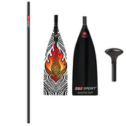ZJ Lightweight Carbon SUP Paddle - 1-Piece, 2-Piece, or 3-Piece with Macon Blade (matte finished)
