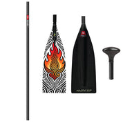 ZJ Lightweight Carbon SUP Paddle - 1-Piece, 2-Piece, or 3-Piece with Macon Blade (matte finished)