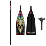 ZJ Lightweight Carbon SUP Paddle - 1-Piece, 2-Piece, or 3-Piece with Macon Blade (matte finished)