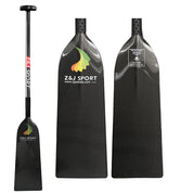 ZJ Nouveau arrivée IDBF Approuvé en fibre de carbone Matte Dragon Paddle avec une grande lame dièdre (épée)