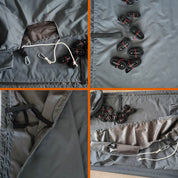 ZJ Premium Resistant Dragon Boat Cover with Tie-Down Straps (Random:grey/black)