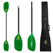 ZJ Whitewater Paddle With Straight Shaft And Translucent Fiberglass Blade( the middle tube is only for connection)