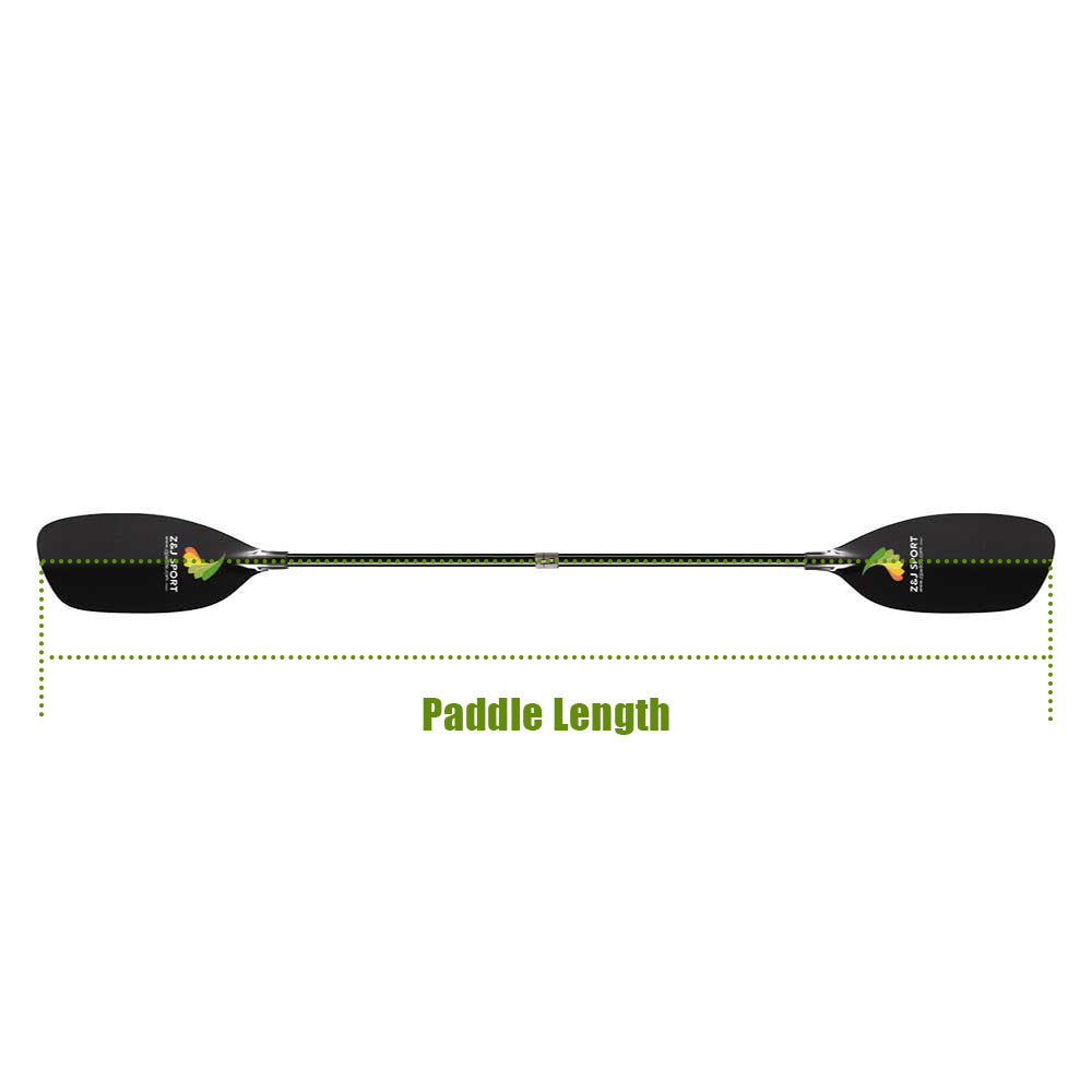ZJ Full Carbon Whitewater Paddle With Straight Shaft( the middle tube is only for connection)