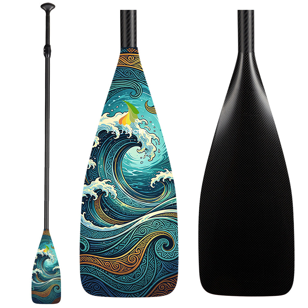 ZJ 3-Piece / 2-Piece Adjustable Carbon SUP Paddle Race H Model