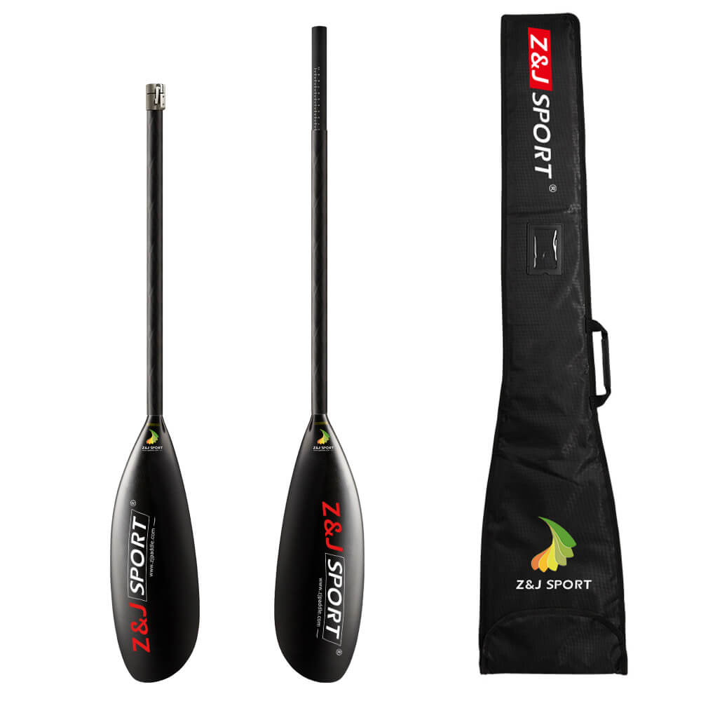 ZJ W Series Carbon Fiber Kayak Surfski Paddle with Oval Shaft