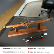 ZJ Handcrafted Wooden Rowing Boat Model Miniatures with Exquisite Gift Box