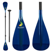 ZJ Remo de Sup de Doble Hoja / Conversión de SUP a Kayak Hoja de Fibra de Vidrio con Eje de Carbono