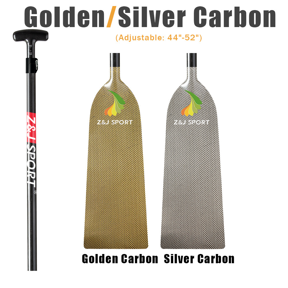 ZJ IDBF Approved Dragon Boat Paddle with Jacquard Carbon / Kevlar / Innegra / Wood Veneer Blade