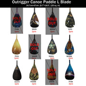 ZJ Factory Second Hybrid Carbon Outrigger Canoe Paddle VAA & WAKA Paddle