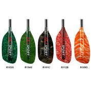 Lâmina ZJ para remo de corredeiras (1 conjunto = 2 lâminas: 1 direita + 1 esquerda)